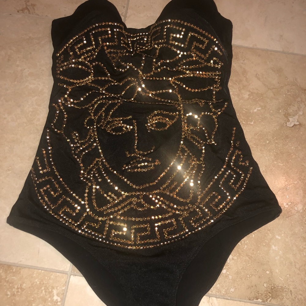 Versace one piece swimsuit/bodysuit